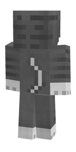 Black skin: body, back render