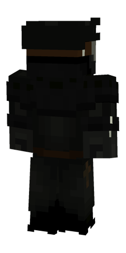 Black skin: body, back render