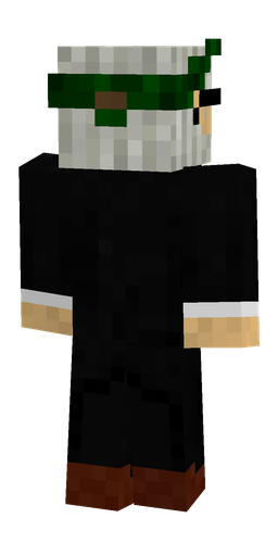 Black skin: body, back render