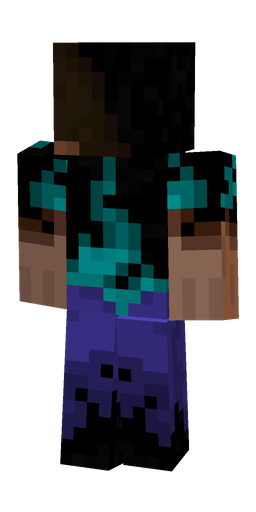 Black skin: body, back render