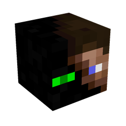Black skin: head render