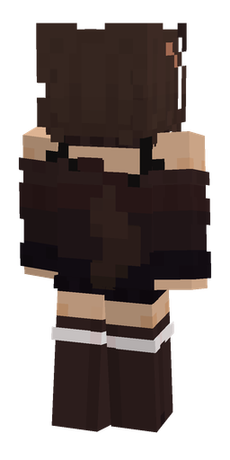 Brown skin: body, back render