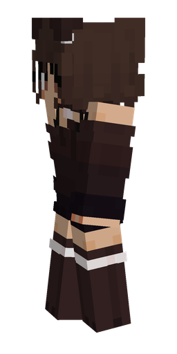 Brown skin: body, left side render