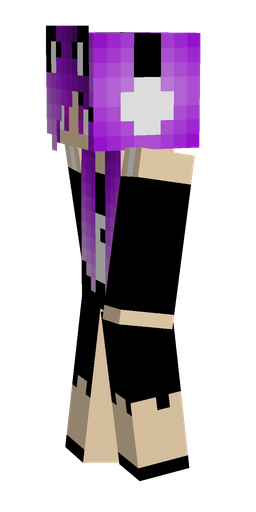 Black skin: body, left side render