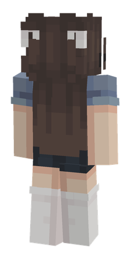 Black skin: body, back render