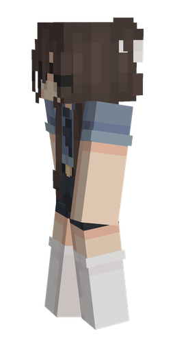 Black skin: body, left side render