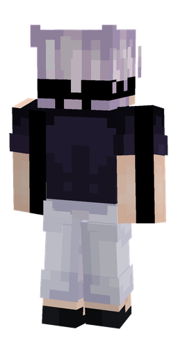 Black skin: body, back render
