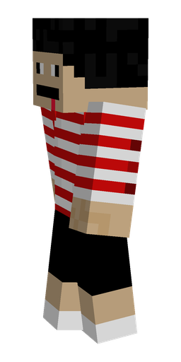 Black skin: body, left side render