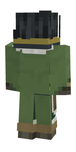Black skin: body, back render