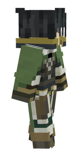 Black skin: body, right side render