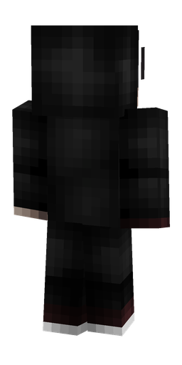 Black skin: body, back render