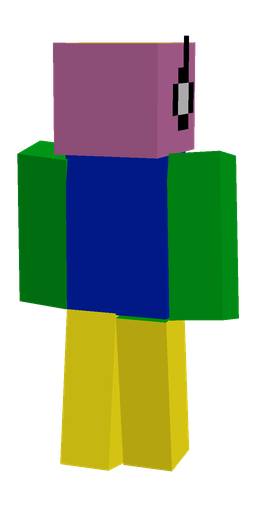 Blue skin: body, back render