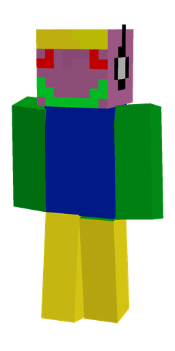 Blue skin: body, front render