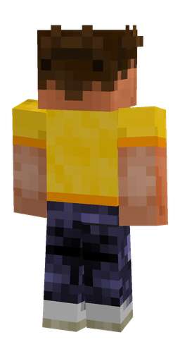 Blue skin: body, back render