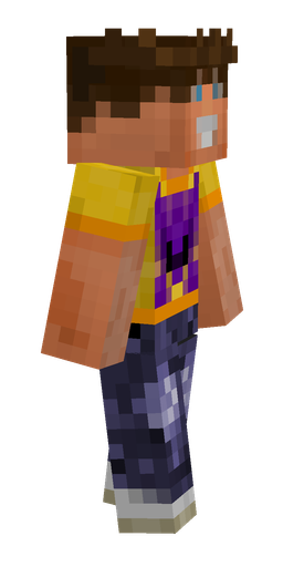 Blue skin: body, right side render