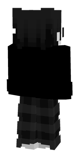 Black skin: body, back render