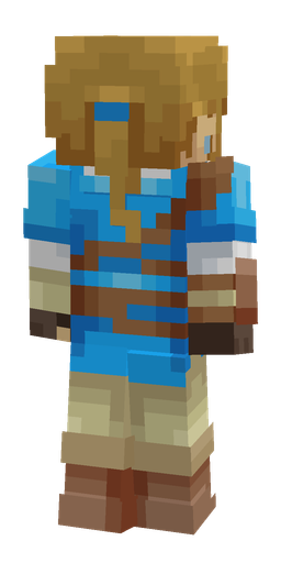 Blue skin: body, back render