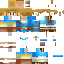 Blue skin: raw texture render