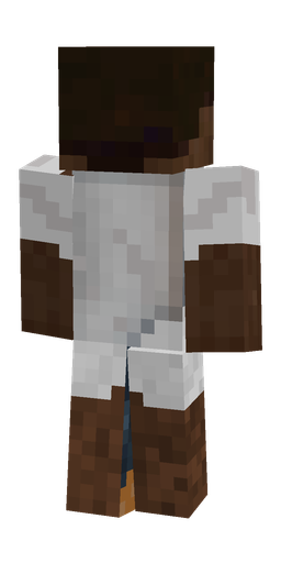 Brown skin: body, back render
