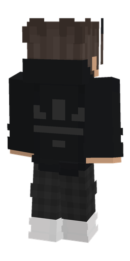Black skin: body, back render
