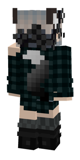 Black skin: body, back render