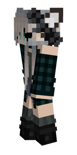 Black skin: body, left side render