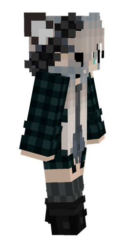 Black skin: body, right side render