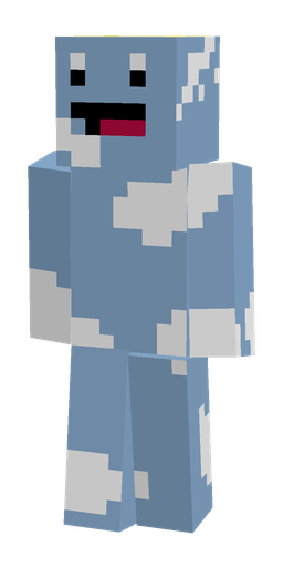 Blue skin: body, front render