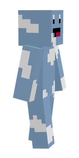 Blue skin: body, right side render