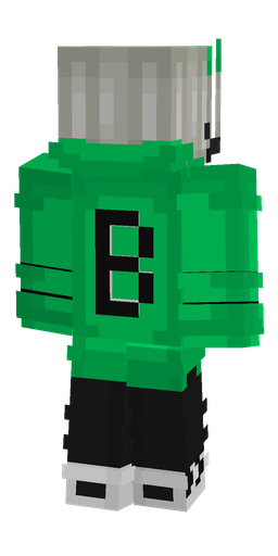 Black skin: body, back render