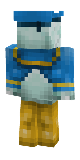 Blue skin: body, back render