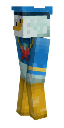 Blue skin: body, left side render