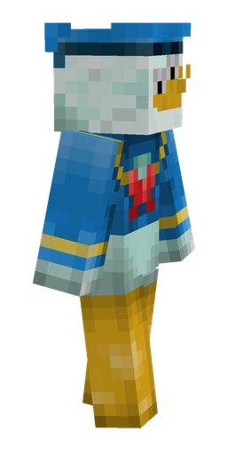 Blue skin: body, right side render