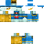 Blue skin: raw texture render
