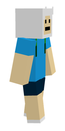Blue skin: body, right side render
