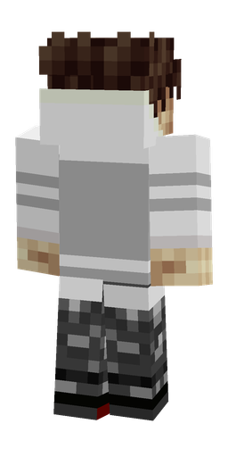 Black skin: body, back render