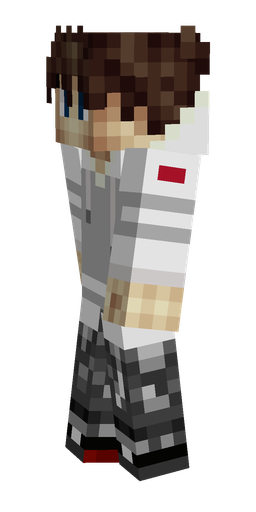 Black skin: body, left side render