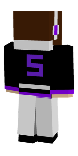 Black skin: body, back render