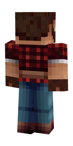 Blue skin: body, back render