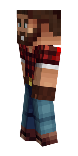 Blue skin: body, left side render