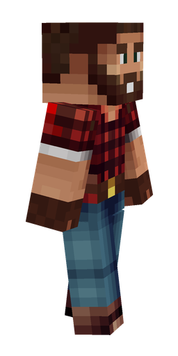 Blue skin: body, right side render