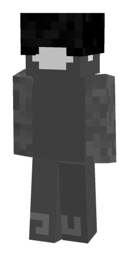 Black skin: body, back render