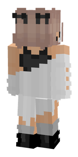 Black skin: body, back render