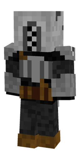 Black skin: body, back render