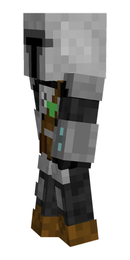 Black skin: body, left side render