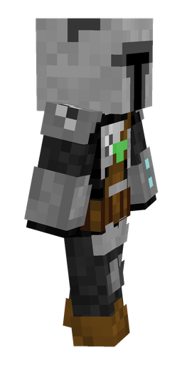 Black skin: body, right side render
