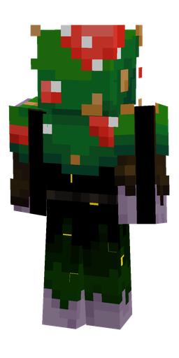 Black skin: body, back render