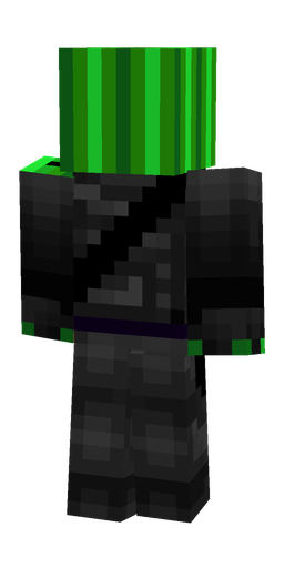Black skin: body, back render