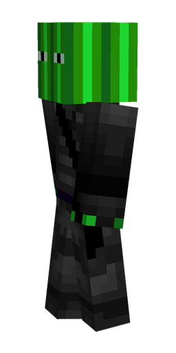 Black skin: body, left side render