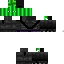 Black skin: raw texture render